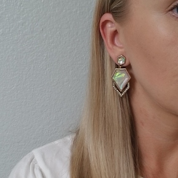 HP🎉🎉Multi Color Crystal Dangle Earrings - Picture 6 of 6